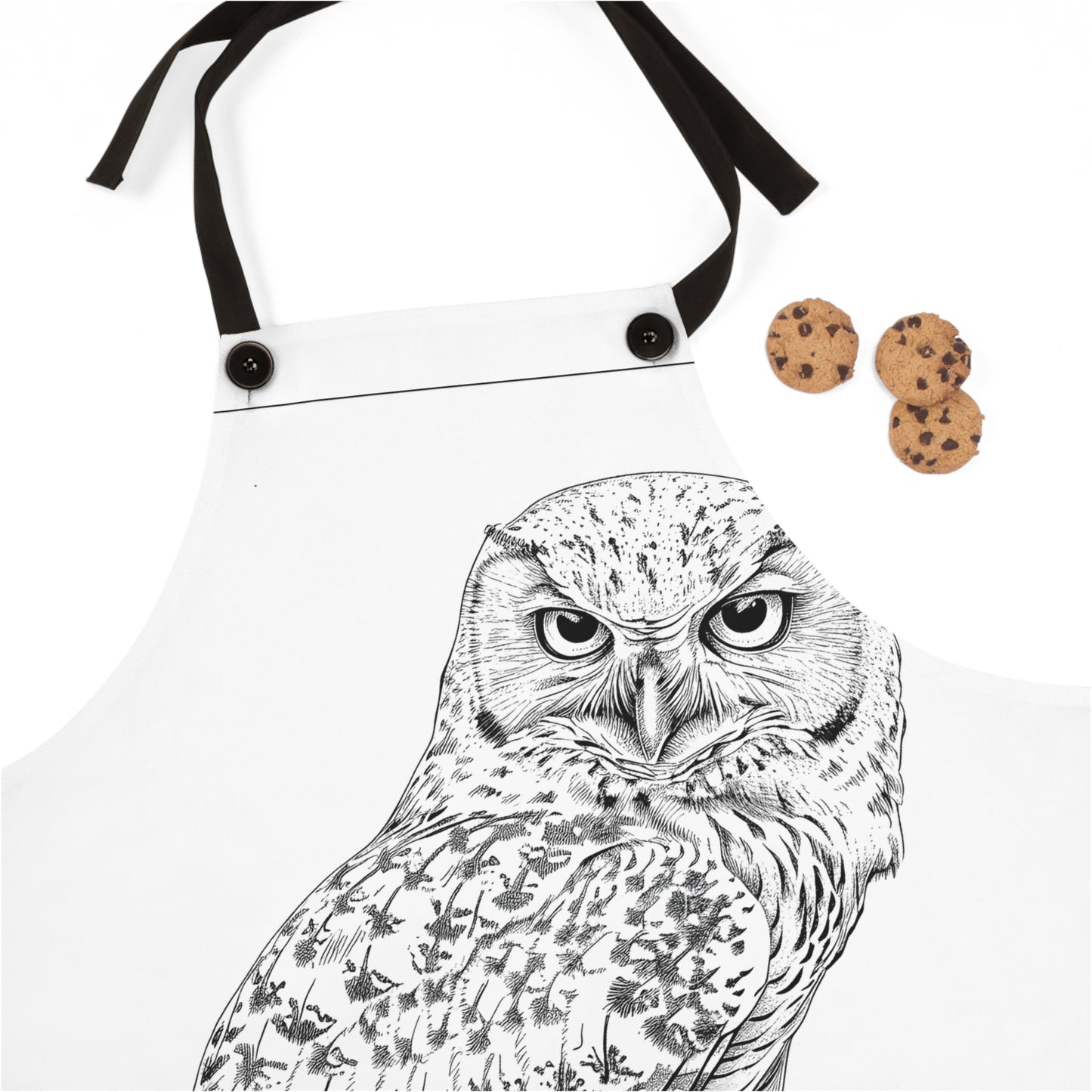 Apron Coloring Kit with 10 Fabric Markers - Owl