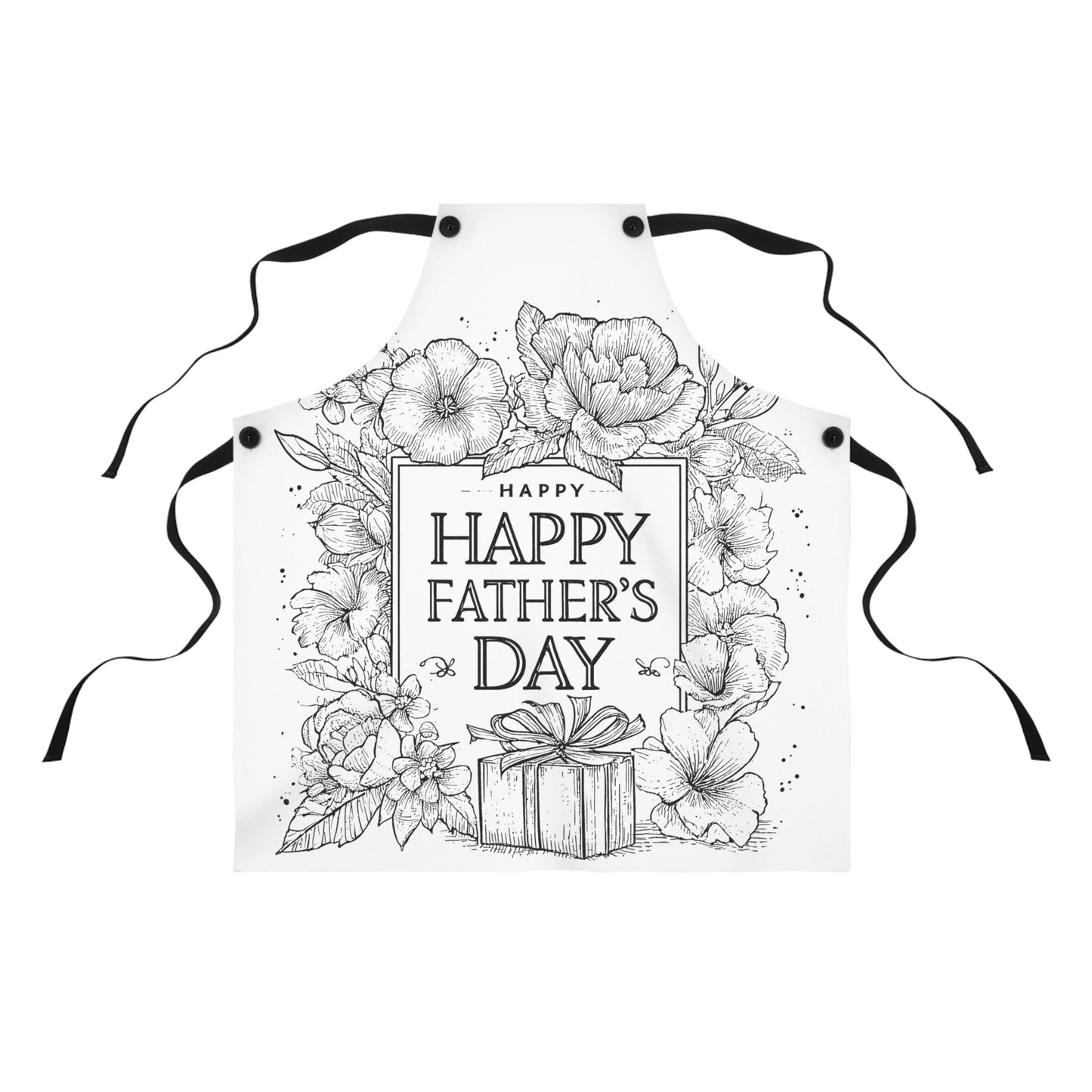 Apron Coloring Kit with 10 Fabric Markers - Father's Day