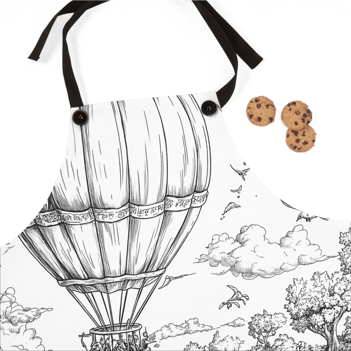 Apron Coloring Kit with 10 Fabric Markers - Balloon Adventure