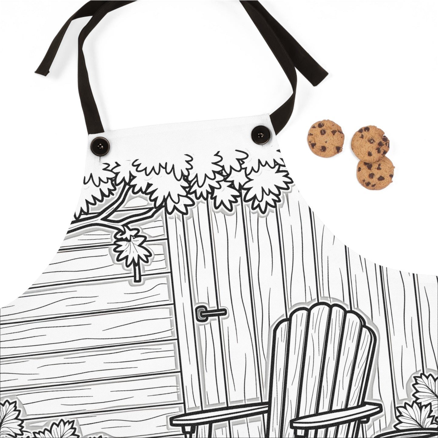 Apron Coloring Kit with 10 Fabric Markers - Pumpkin Patch