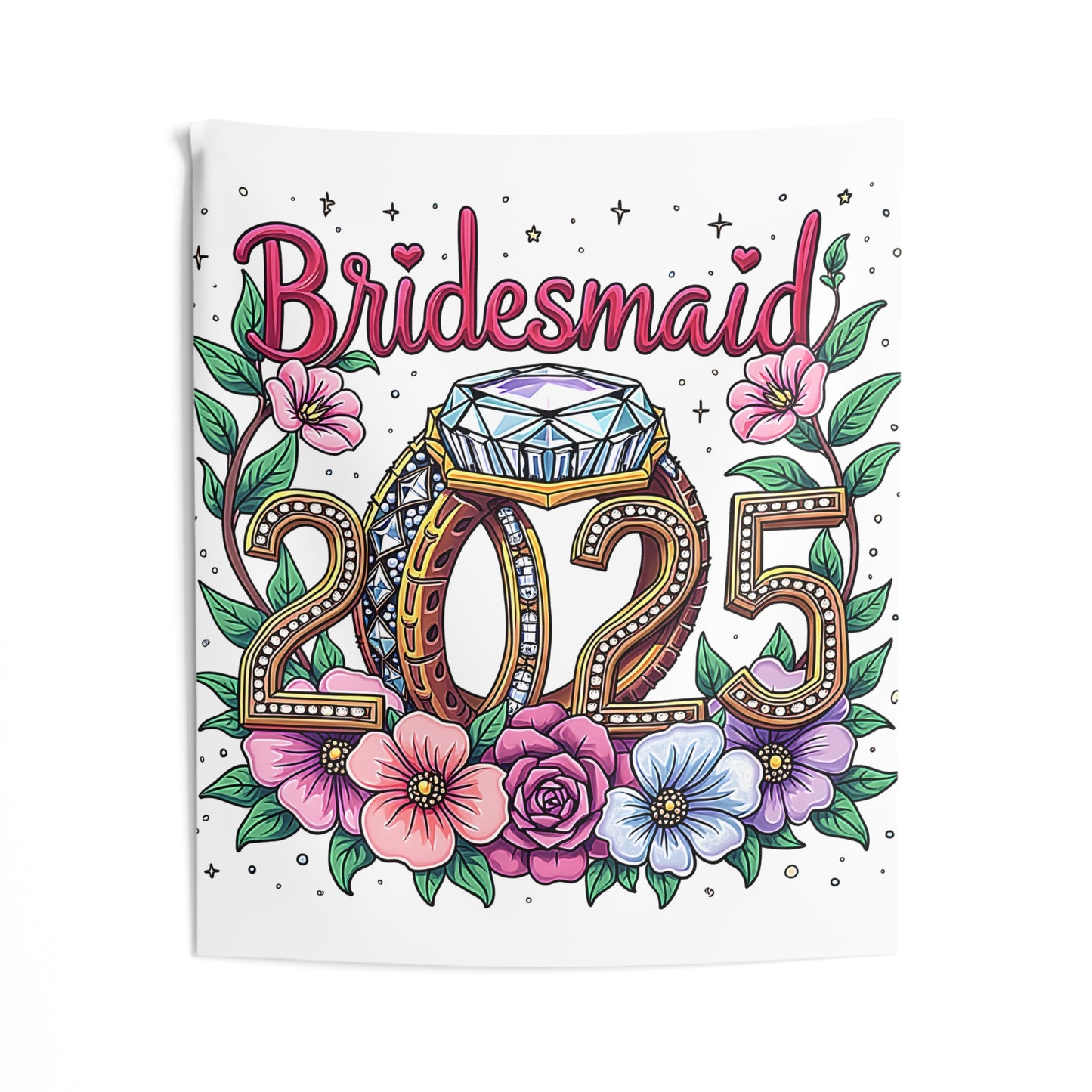 Indoor Wall Tapestries Colorful Graphic Design - Bridesmaid