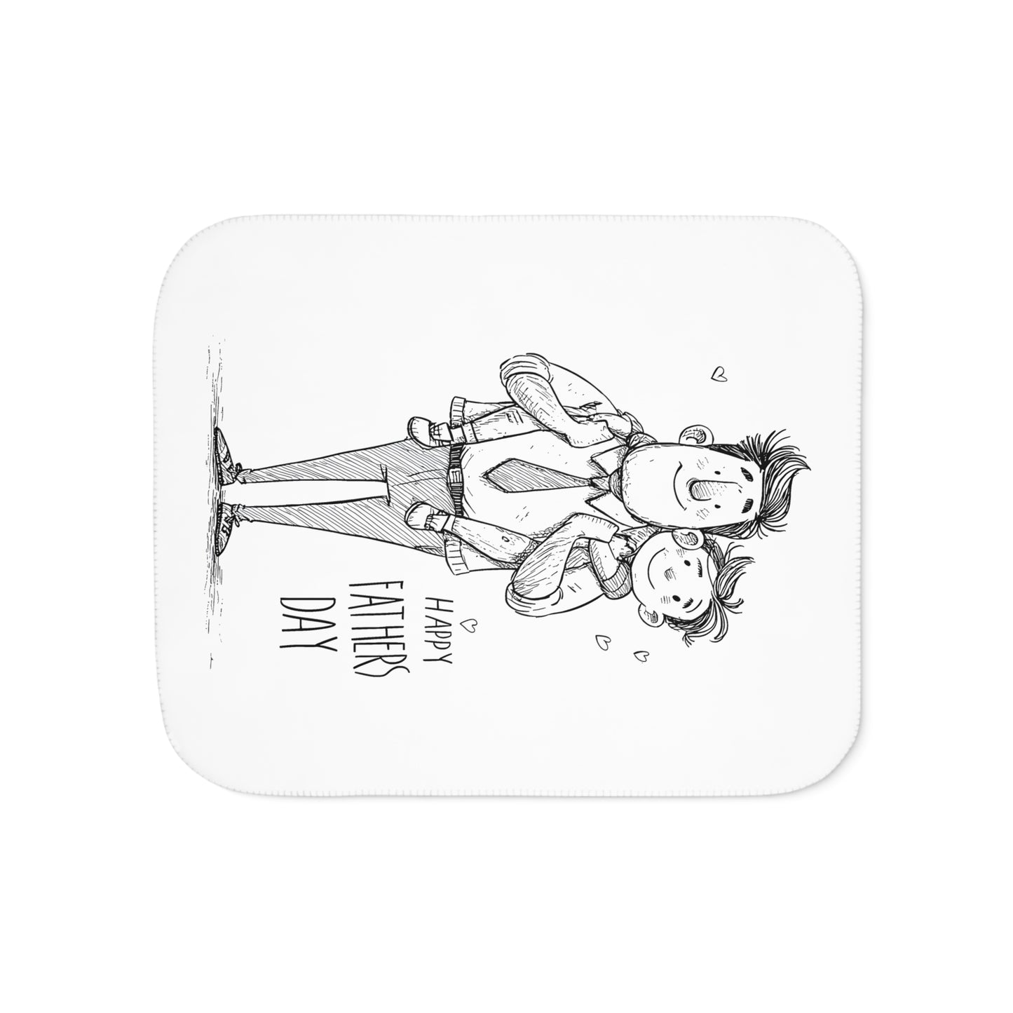 Blanket Coloring Kit with 10 Fabric Markers - Father and Son