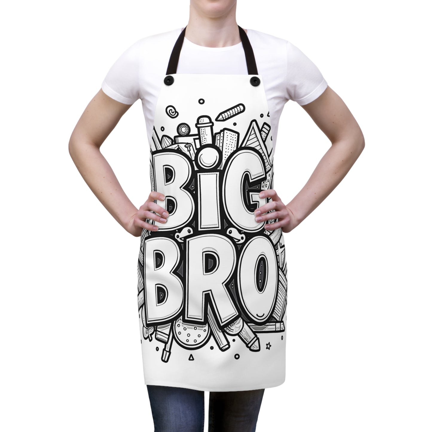 Apron Coloring Kit with 10 Fabric Markers - Siblings