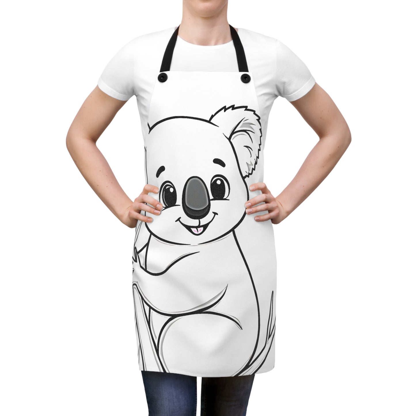 Apron Coloring Kit with 10 Fabric Markers - Koala