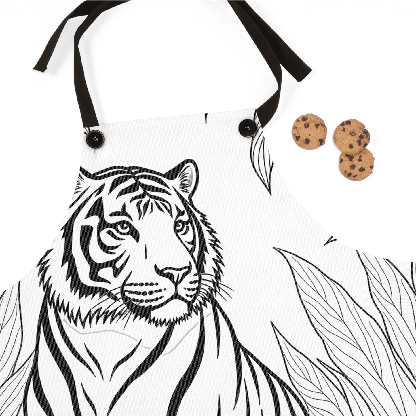 Apron Coloring Kit with 10 Fabric Markers - Wild Tiger