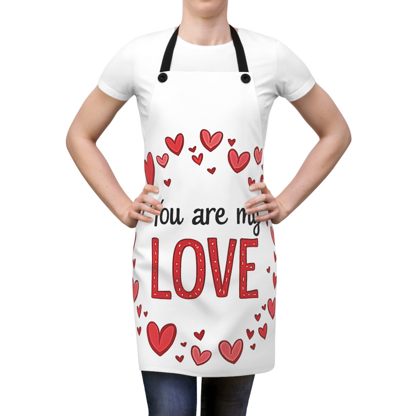 Apron Coloring Kit with 10 Fabric Markers - Heart