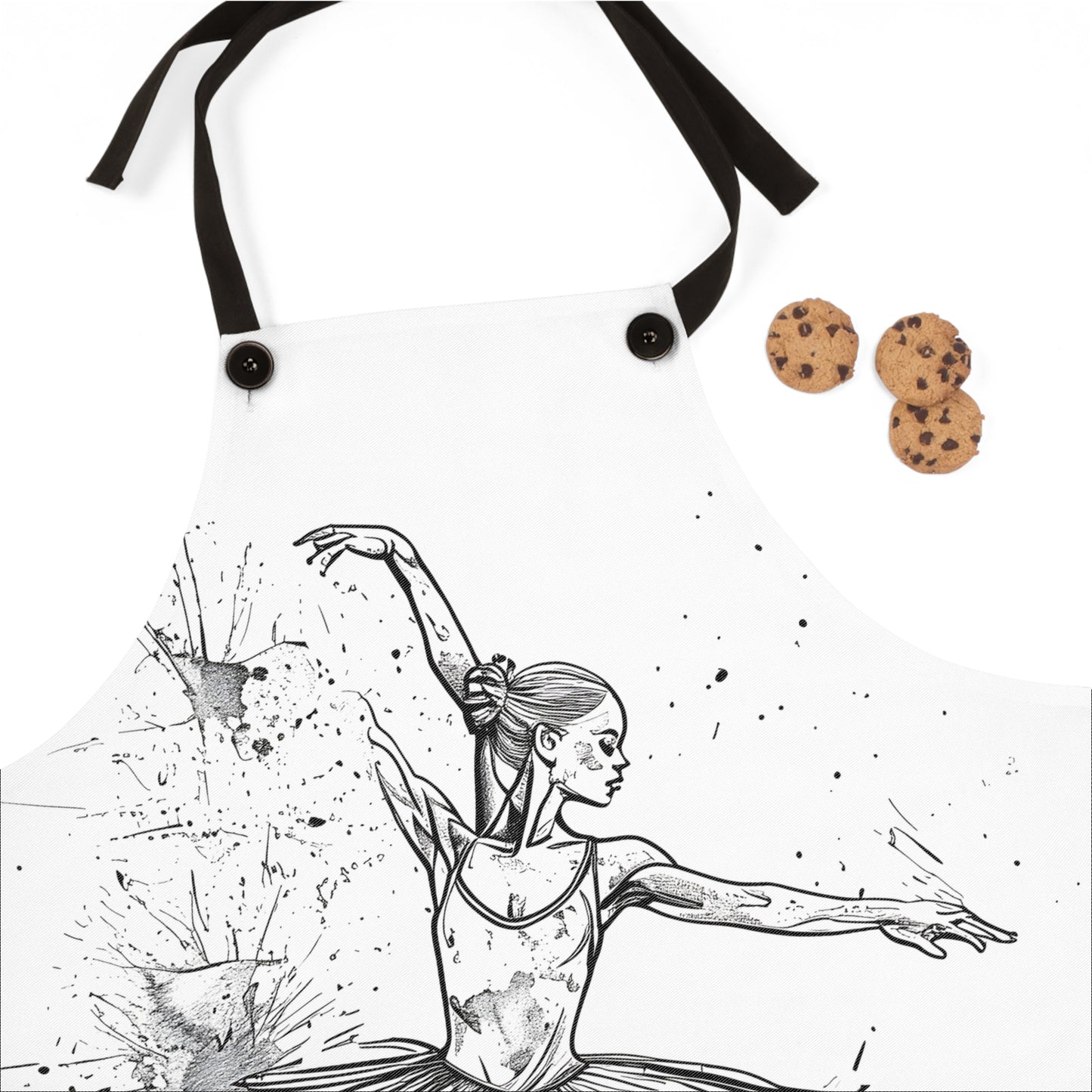 Apron Coloring Kit with 10 Fabric Markers - Ballet