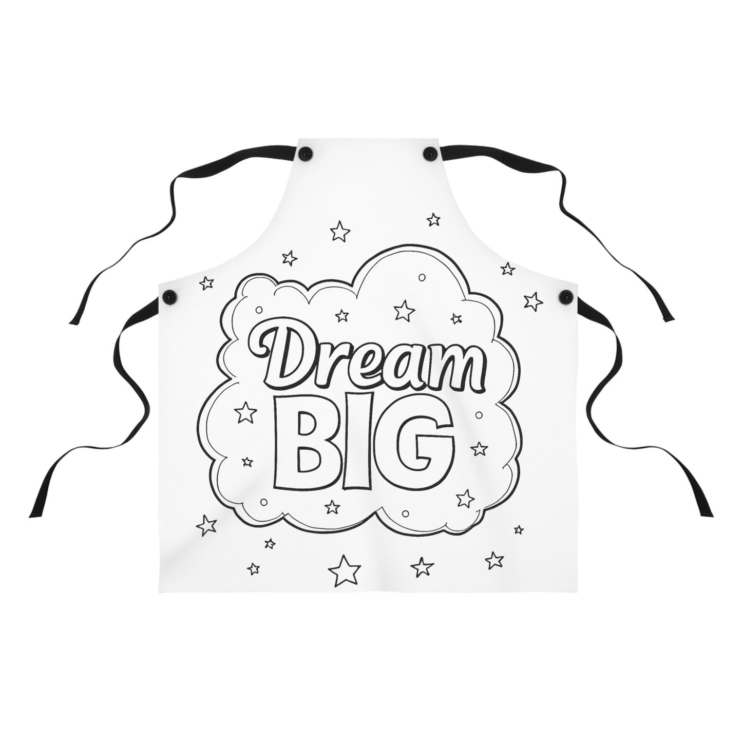 Apron Coloring Kit with 10 Fabric Markers - Motivation