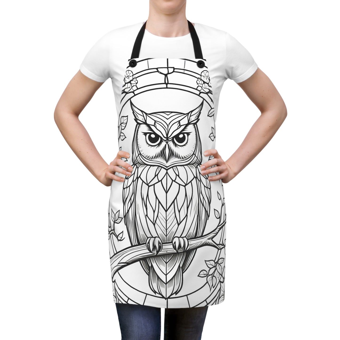 Apron Coloring Kit with 10 Fabric Markers - Stained Glass