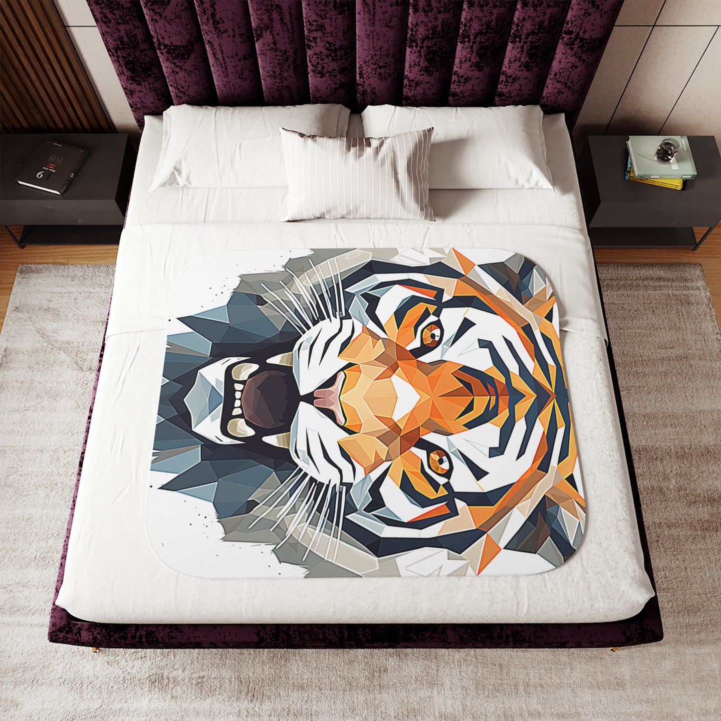 Blanket Colorful Graphic Design - Abstract Tiger