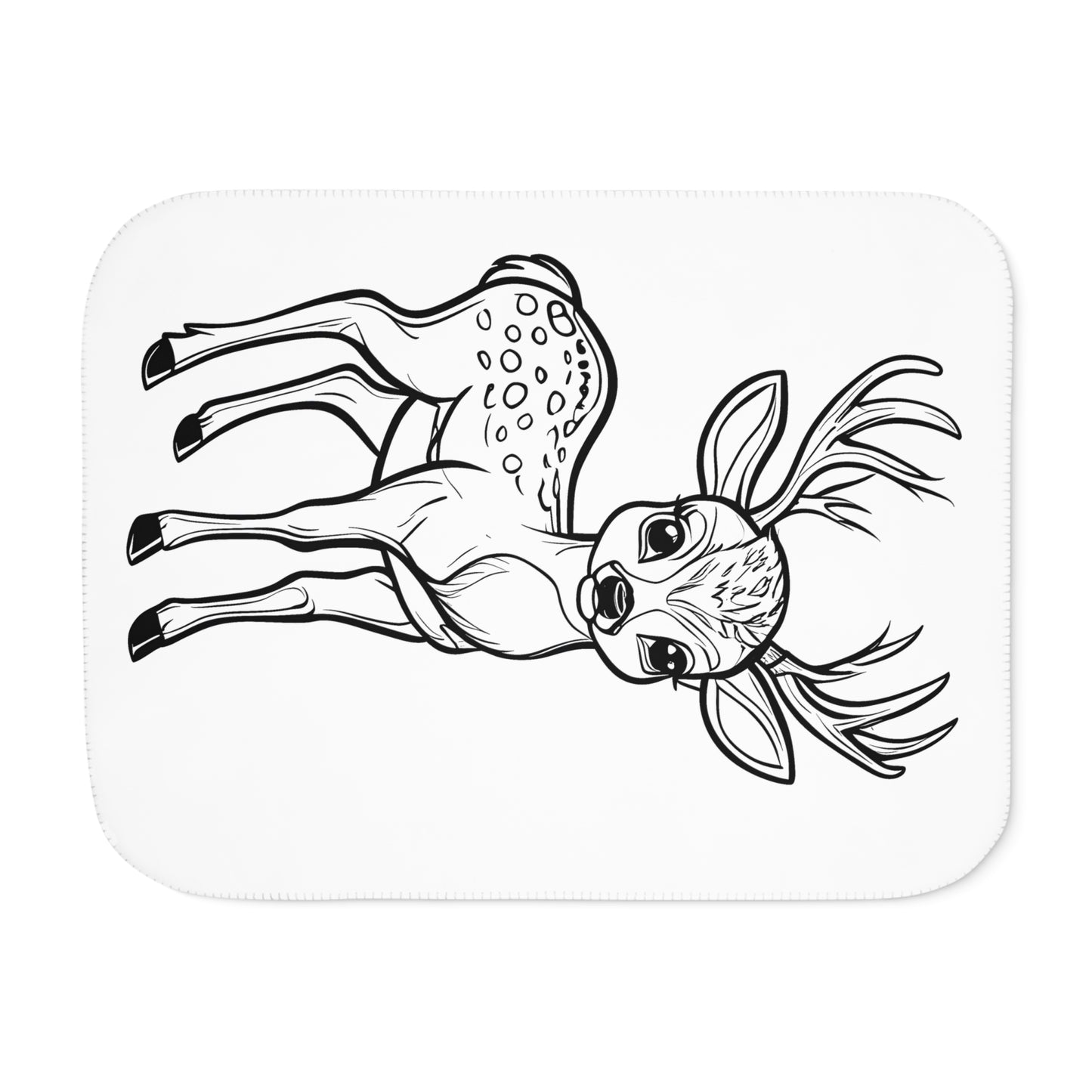 Blanket Coloring Kit with 10 Fabric Markers - Deer