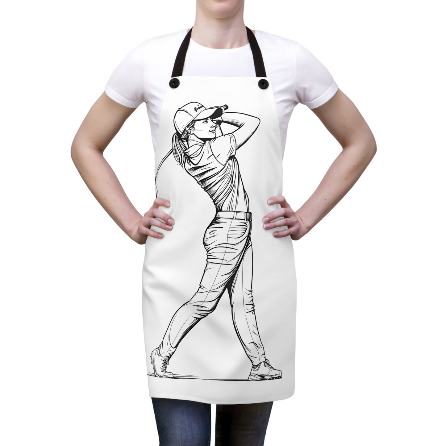 Apron Coloring Kit with 10 Fabric Markers - Golf