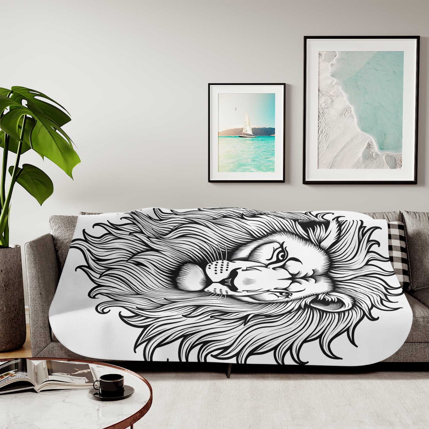 Blanket Coloring Kit with 10 Fabric Markers - Lion's Mane