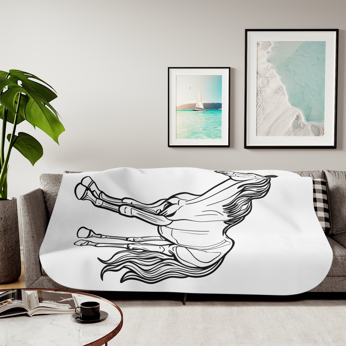 Blanket Coloring Kit with 10 Fabric Markers - Standing Horse