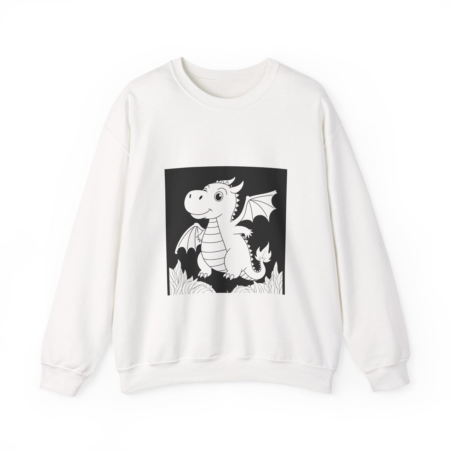 Adult Sweatshirt Coloring Kit with 10 Fabric Markers - Cute Dragon