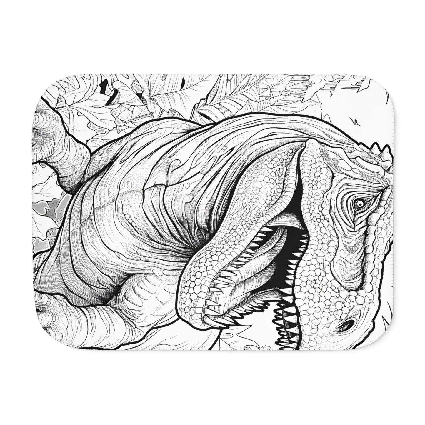 Blanket Coloring Kit with 10 Fabric Markers - Tyrannosaurus Rex