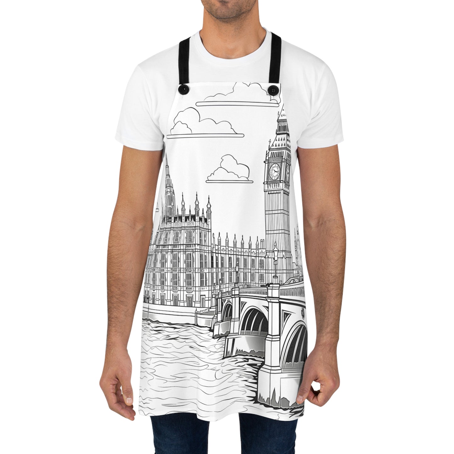 Apron Coloring Kit with 10 Fabric Markers - Big Ben