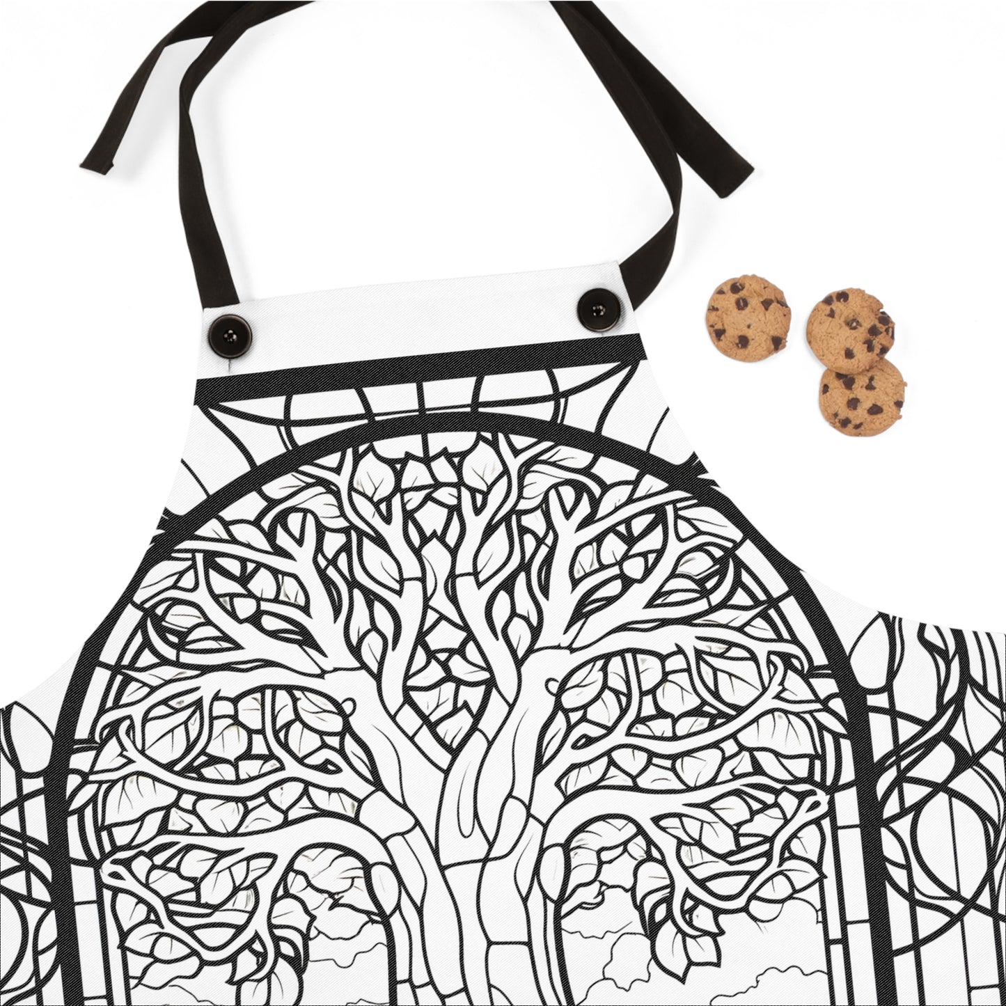 Apron Coloring Kit with 10 Fabric Markers - Tree