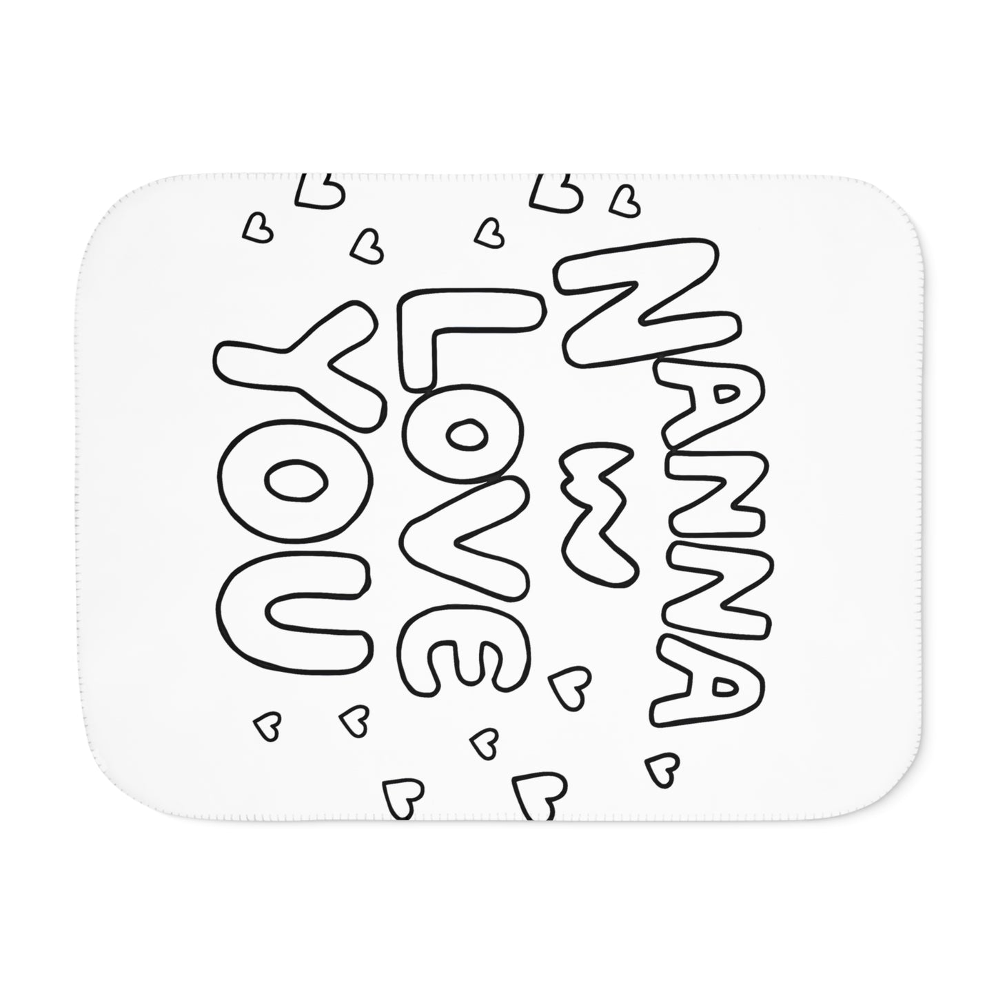 Blanket Coloring Kit with 10 Fabric Markers - Grandma