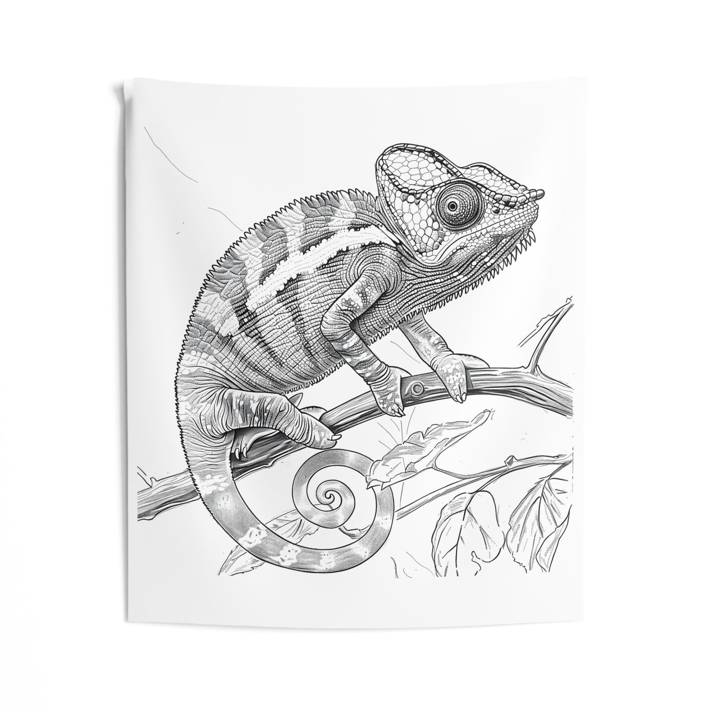 Indoor Wall Tapestries Coloring Kit with 10 Fabric Markers - Chameleon