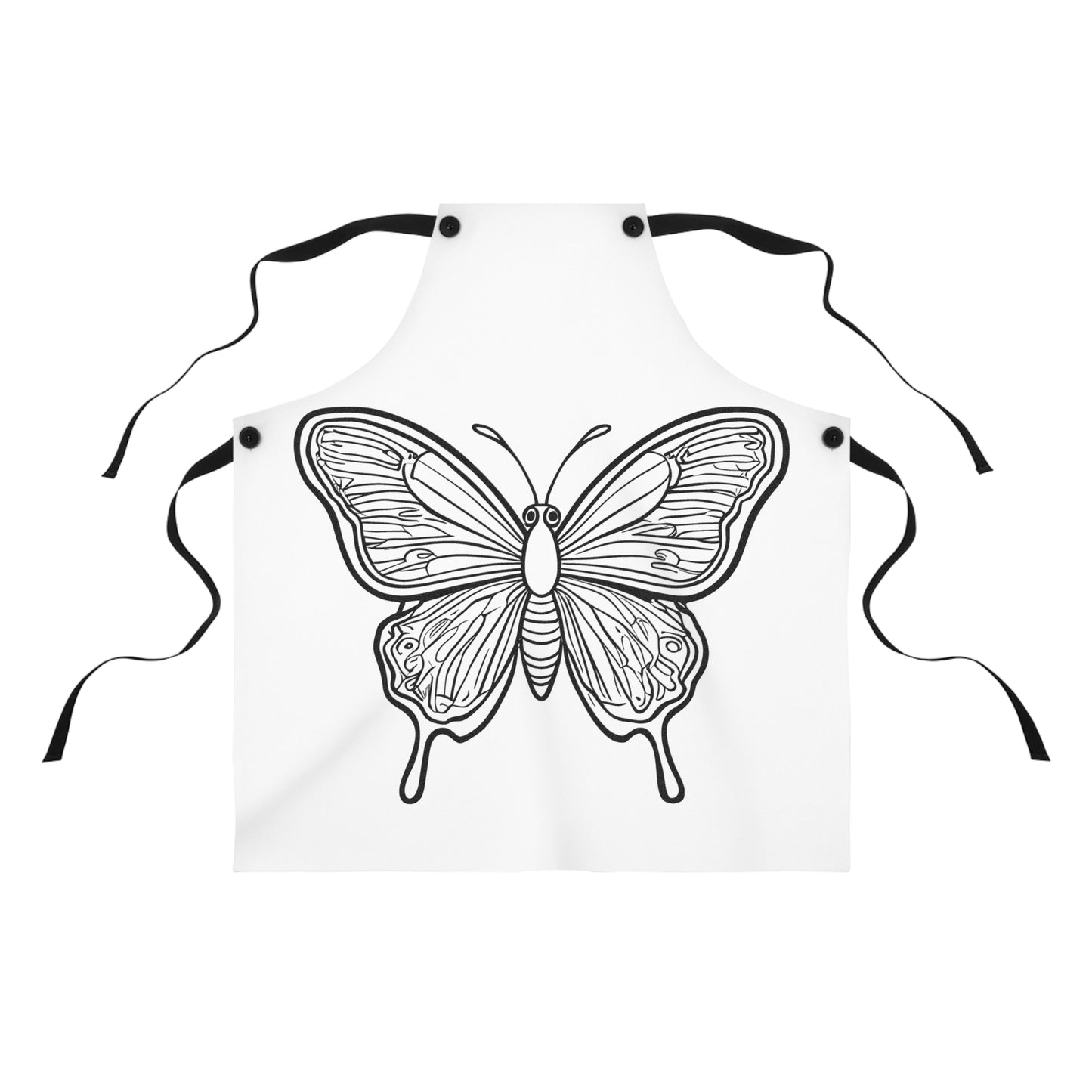 Apron Coloring Kit with 10 Fabric Markers - Butterfly