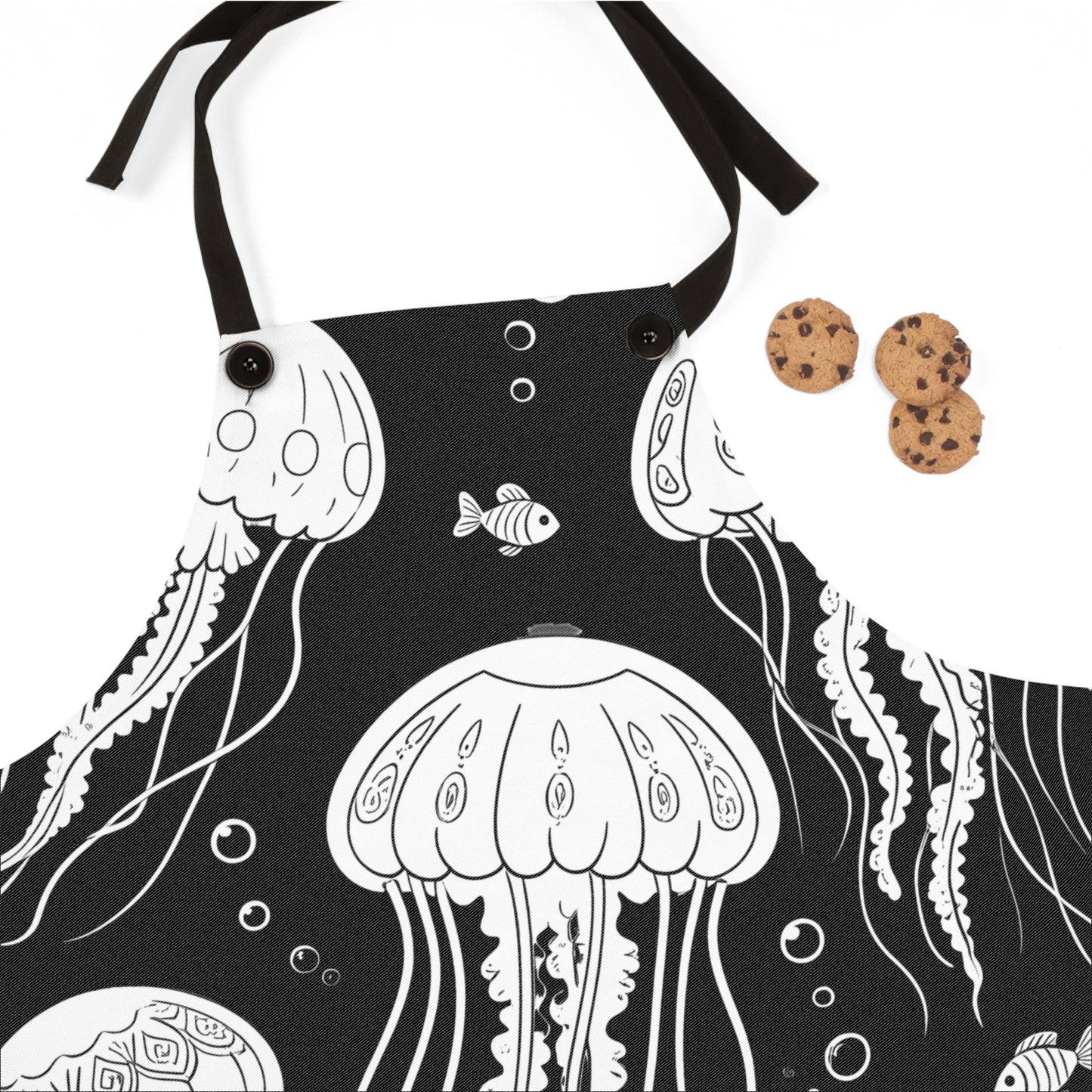 Apron Coloring Kit with 10 Fabric Markers - Jellyfish