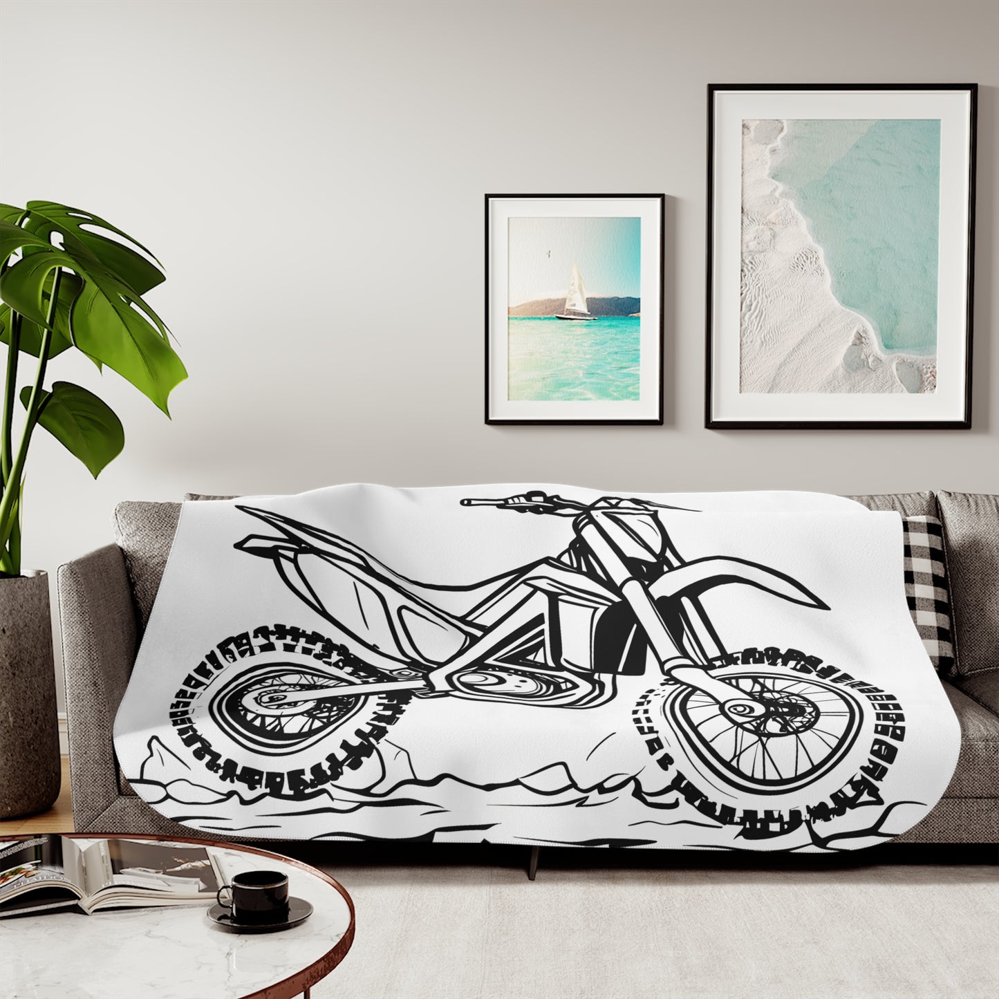 Blanket Coloring Kit with 10 Fabric Markers - Dirt Bike