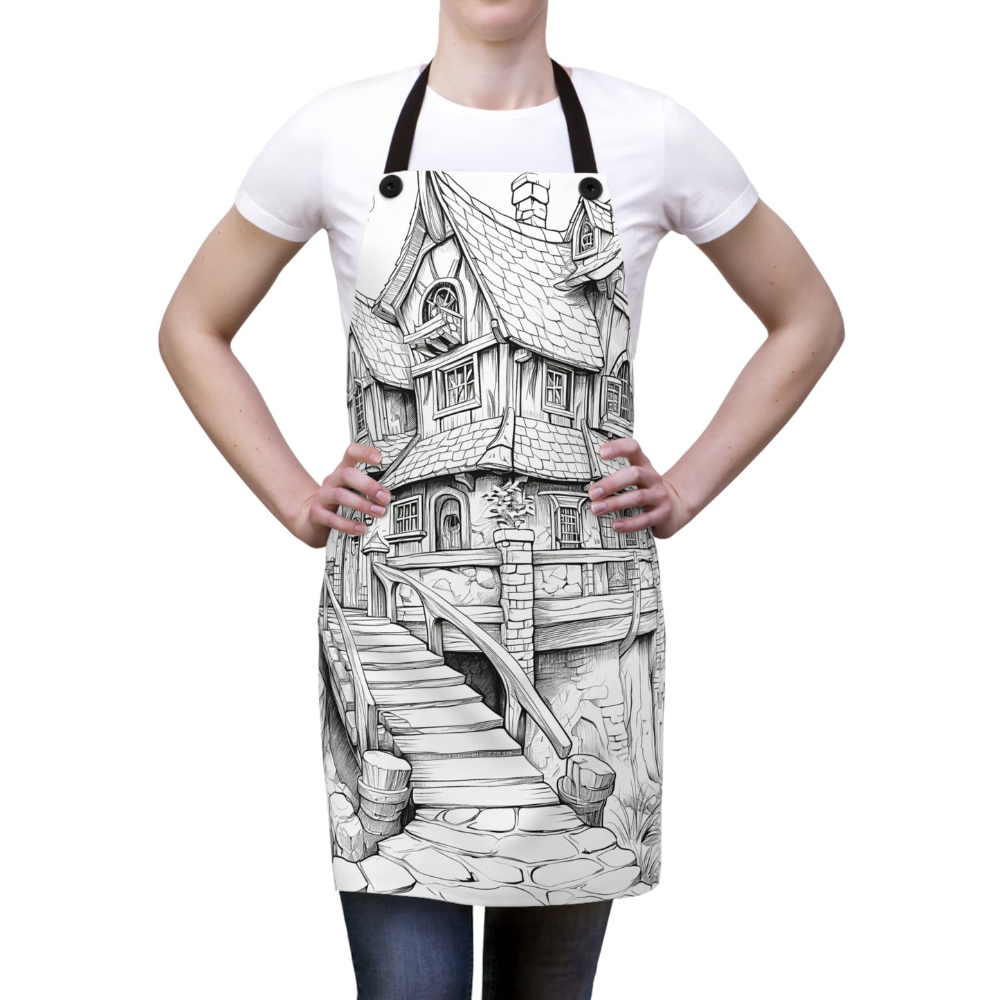 Apron Coloring Kit with 10 Fabric Markers - Fantasy House