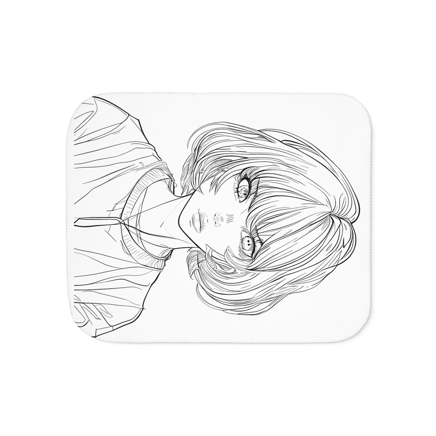 Blanket Coloring Kit with 10 Fabric Markers - Anime Character