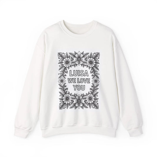 Custom Adult Crewneck Sweatshirt Coloring Kit with 10 Fabric Markers