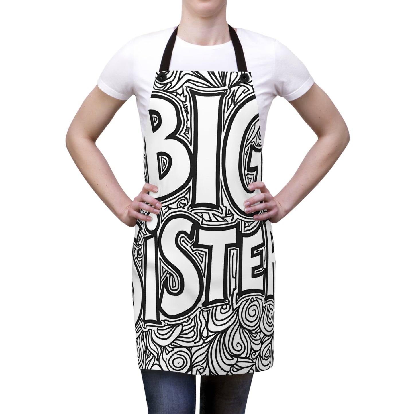 Apron Coloring Kit with 10 Fabric Markers - Big Sister