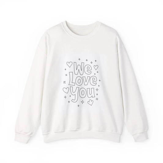 Custom Adult Crewneck Sweatshirt Coloring Kit with 10 Fabric Markers