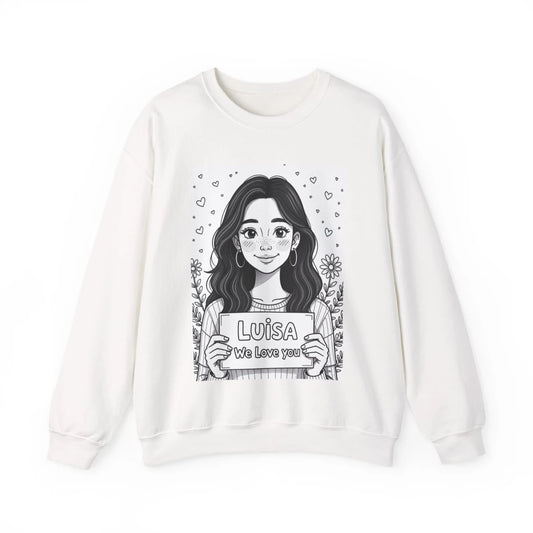 Custom Adult Crewneck Sweatshirt Coloring Kit with 10 Fabric Markers