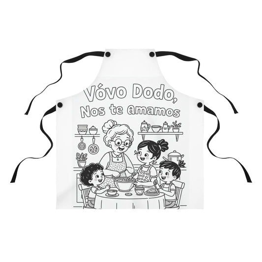 Custom Apron Coloring Kit with 10 Fabric Markers