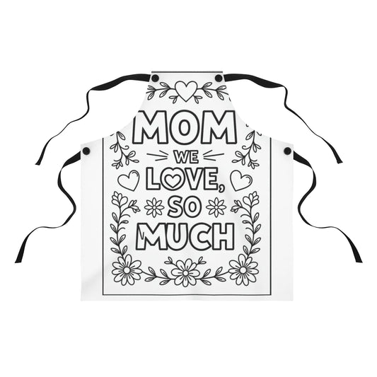 Custom Apron Coloring Kit with 10 Fabric Markers