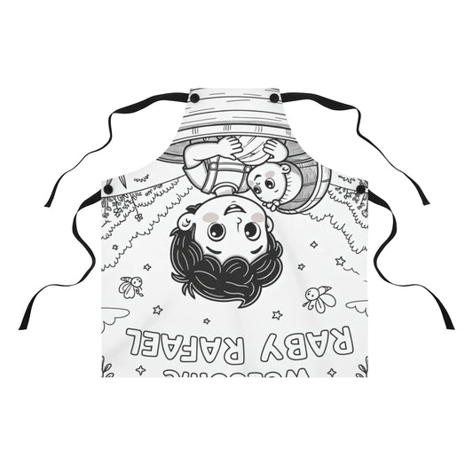 Custom Apron Coloring Kit with 10 Fabric Markers