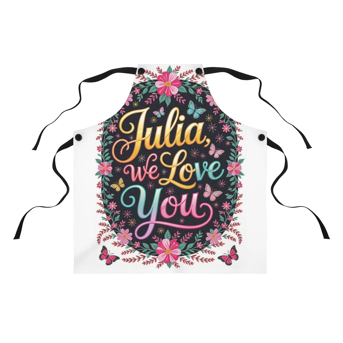 Custom Apron Colorful Design with Fabric Markers