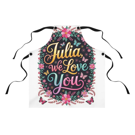 Custom Apron Colorful Design with Fabric Markers