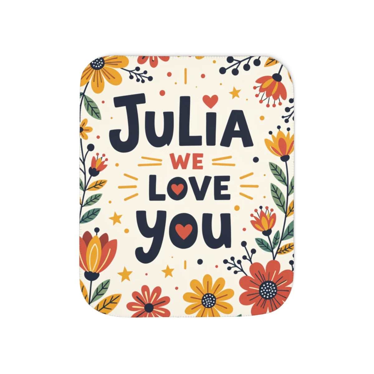 Custom Blanket Colorful Design with Fabric Markers