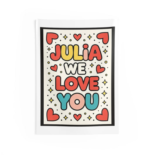 Custom Indoor Wall Tapestry Colorful Design with Fabric Markers