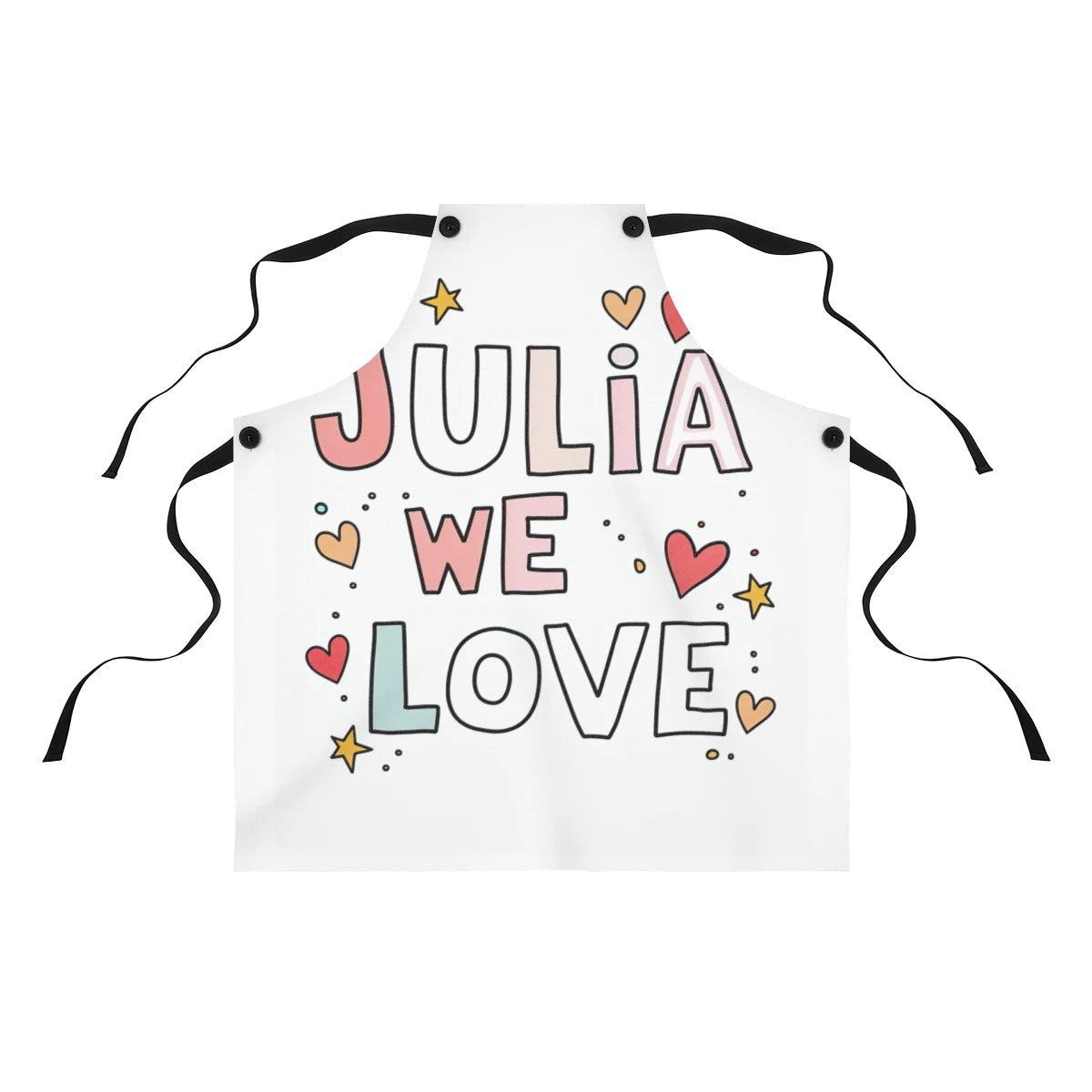 Custom Apron Colorful Design with Fabric Markers