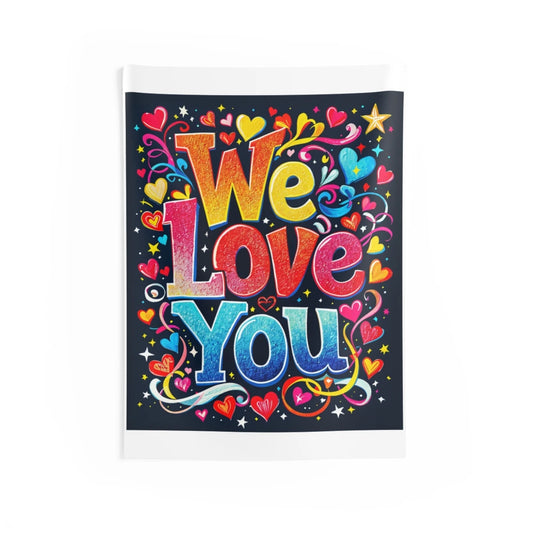 Custom Indoor Wall Tapestry Colorful Design with Fabric Markers