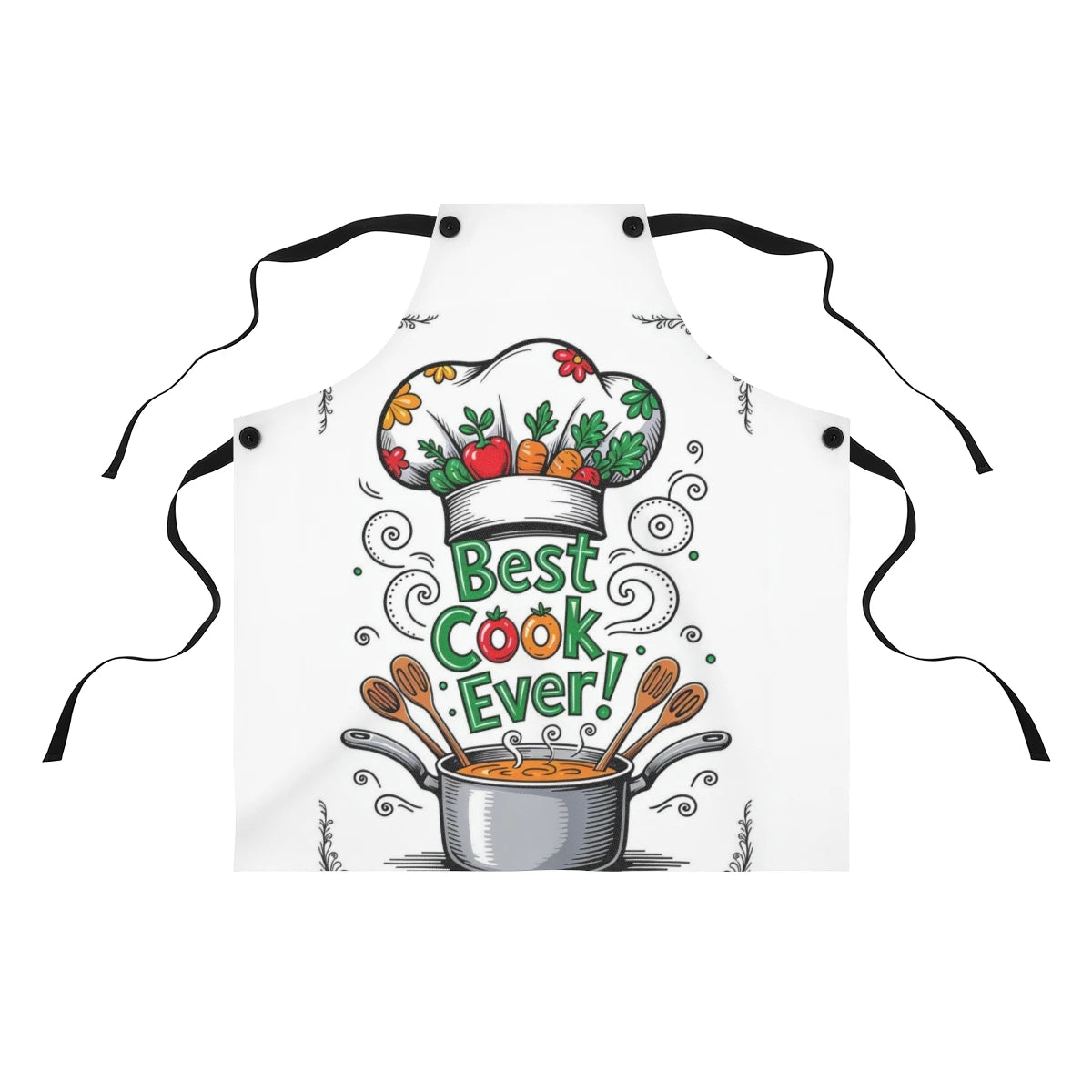 Custom Apron Colorful Design with Fabric Markers