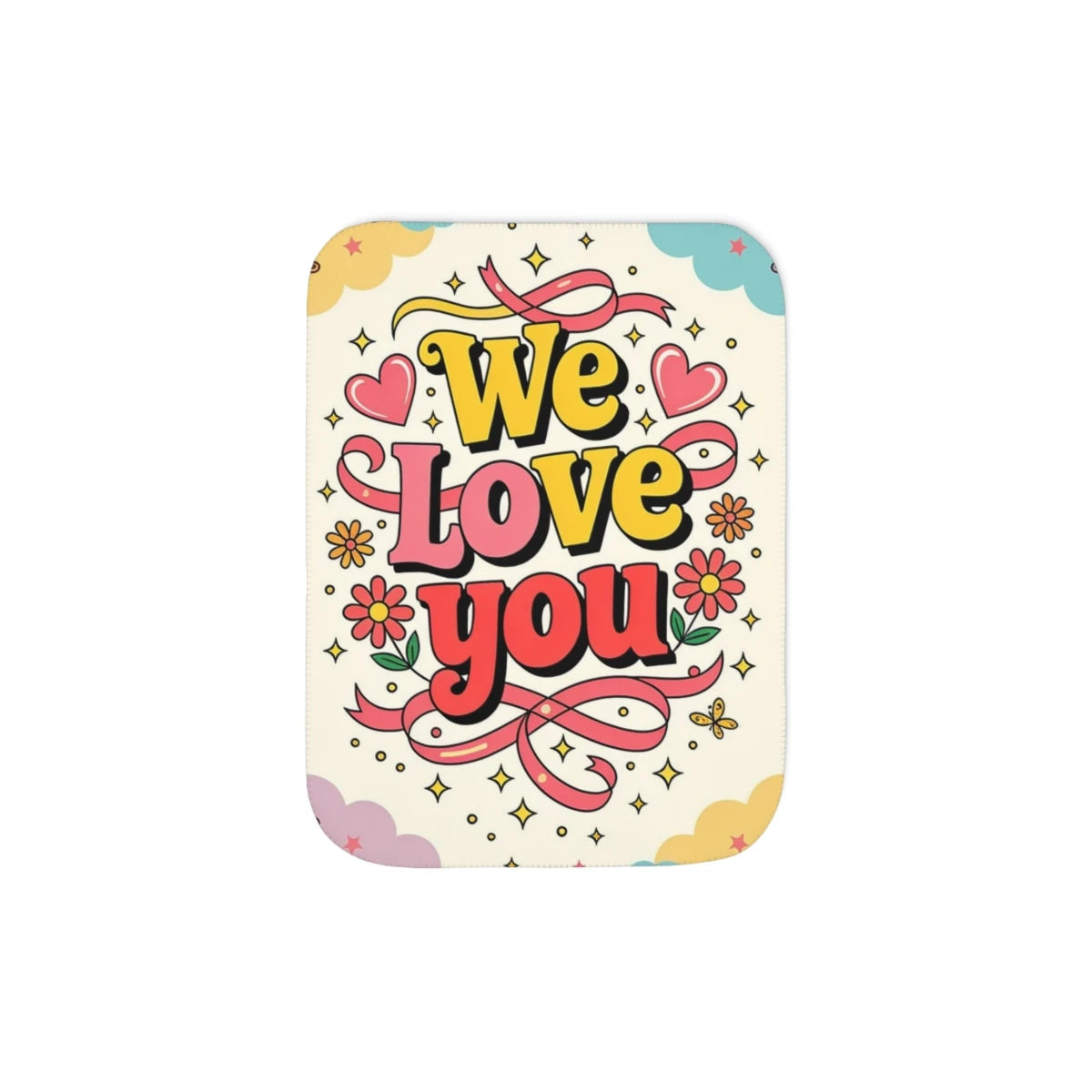 Custom Blanket Colorful Design with Fabric Markers
