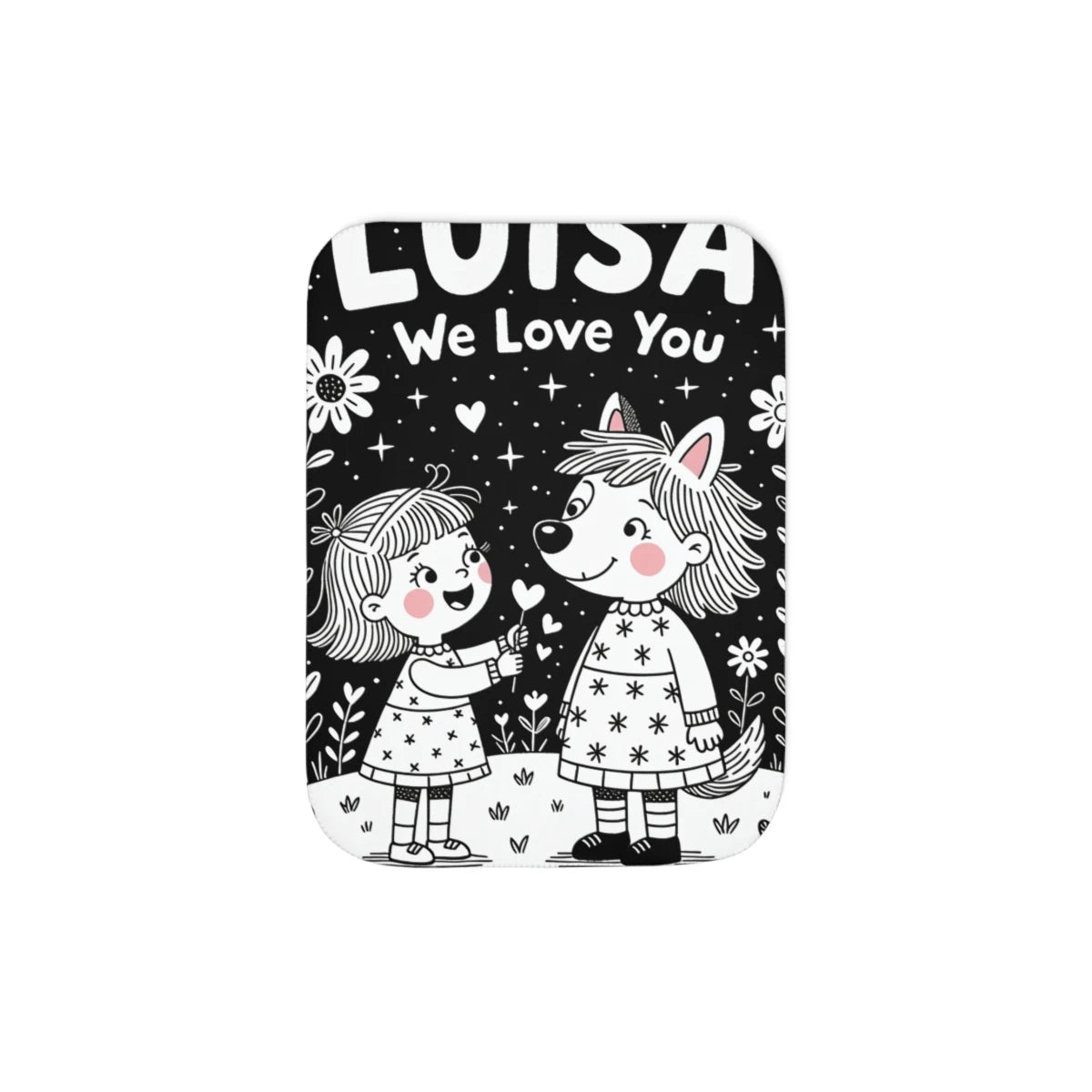 Custom Blanket Colorful Design with Fabric Markers