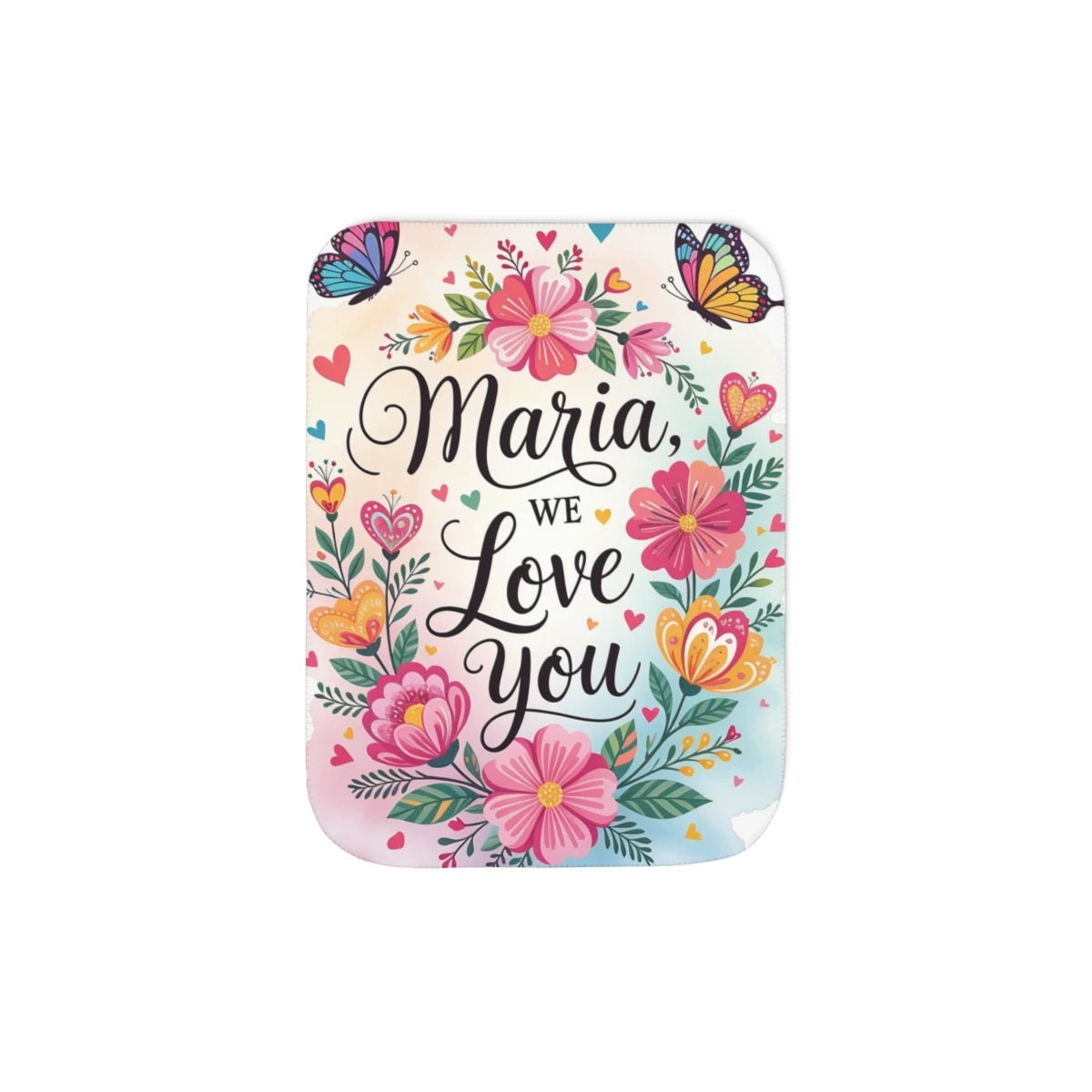 Custom Blanket Colorful Design with Fabric Markers