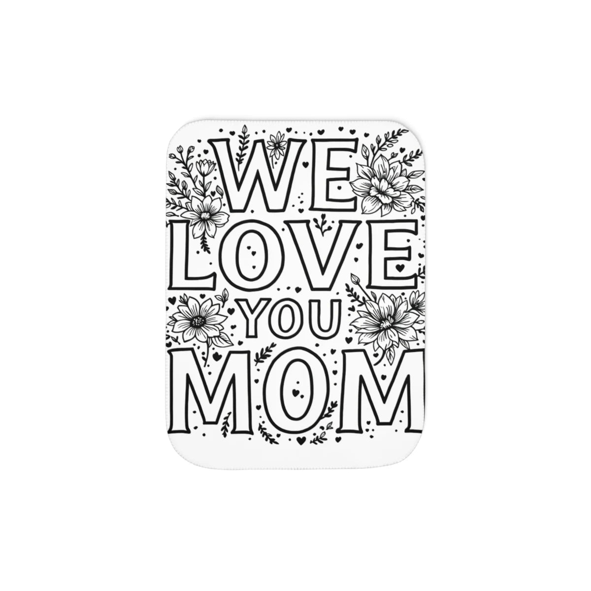 Custom Blanket with Your Design Coloring Page Kit with 10 Fabric Markers