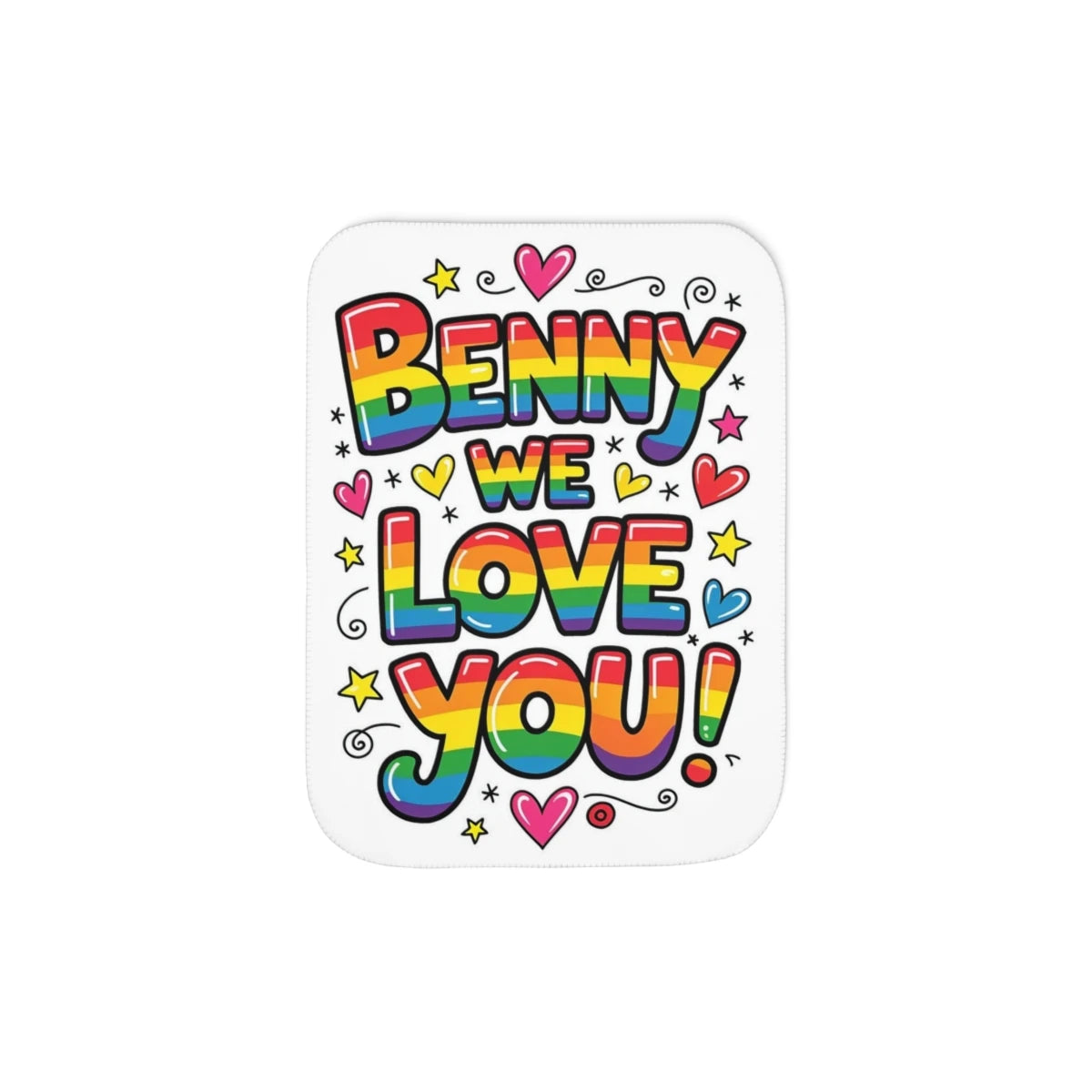Custom Blanket Colorful Design with Fabric Markers