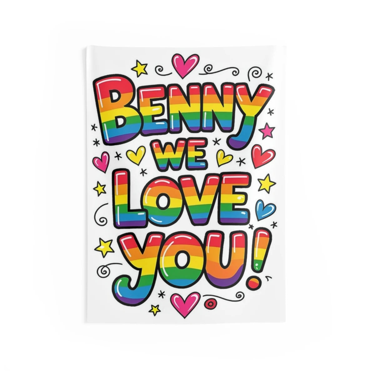 Custom Indoor Wall Tapestry Colorful Design with Fabric Markers