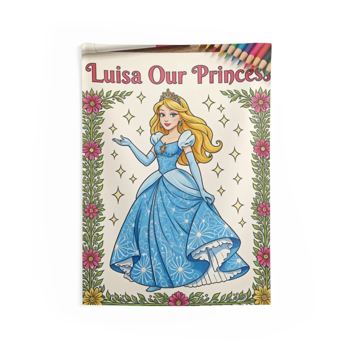 Custom Indoor Wall Tapestry Colorful Design with Fabric Markers